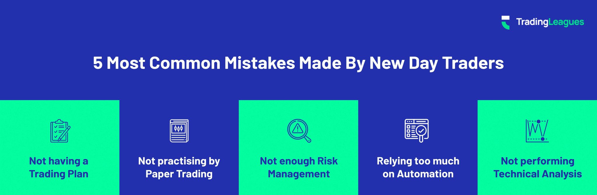 Top 5 day trading beginner mistakes to avoid - Infographics