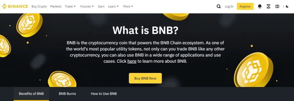 BNB is the cryptocurrency coin that powers the BNB Chain ecosystem