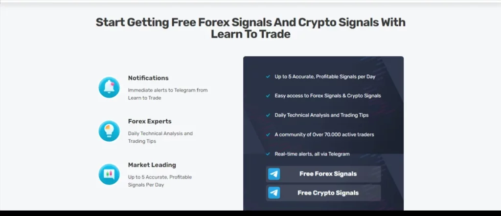 Learn to Trade world's best forex trading school and signal provider! Start with free forex signals, VIP trading signals, & crypto signals.